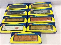 Lot of 9 Athearn HO Scale Various Train Cars