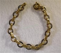 14kt Designer Link Bracelet