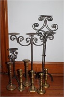 Several Candle Stick Holders.