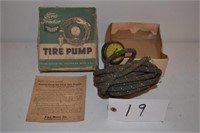 Ford tire pump with instructions and original box