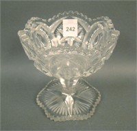 Millersburg Crystal Ohio Star Round Compote