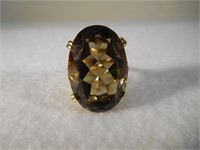 14kt Smokey Quartz Ring