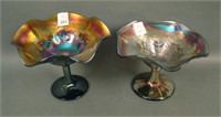 Two Piece Lot of Northwood Amethyst Carnival Glass