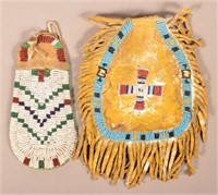 2 Plains Indian Beaded Pouches