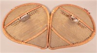 Pair of "Bear Paw" Style Snowshoes
