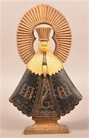 Vintage "Santos" Wood Carving of the Madonna