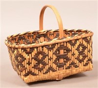 Vintage Cherokee Indian River Cane Basket