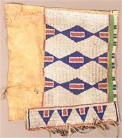 Single 19th Cent. Sioux  Woman's Beaded Legging