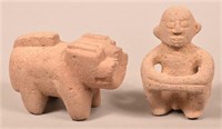 2 Costa Rican Stone Carvings