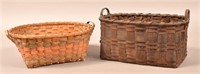 2 Antique N.E Indian Baskets