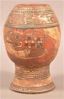 Replicated Meso-American Indian Pottery Jar