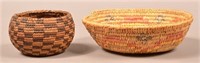 2 Older S.W Indian Coiled Baskets