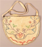 Antique Canadian Northwest Buckskin Bag