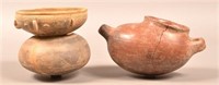 2 Precolumbian Clay Vessels