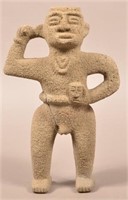 Costa Rican Stone Figurine A Copy of Ancient Types