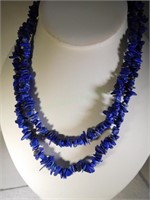 Natural Lapis Lazuli Bead Necklace