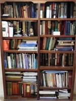 Entire contents of bookcase to include large