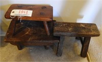 (3) Primitive step stools