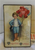 Framed 1919 Valentines Day post card