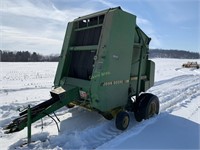 John Deere 435 round baler w/net wrap