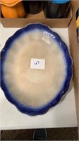 Medium sized flow blue platter