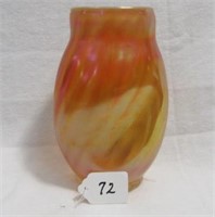Dugan 6 1/2" PO vase- pinched Swirl