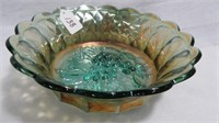 Imperial 8 1/2" teal Heavy Grape flared bowl