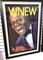 HUGE RADIO POSTER OF LOUIS ARMSTRONG