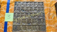 1 Brass presidents plaques
