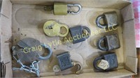 8 assorted locks