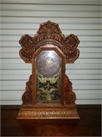 Antique Ingram Oak Mantle Clock