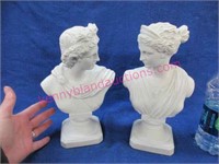 pair of parian ware figurines