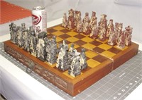Very Nice Chess Set, Portable Wood