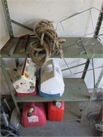 Loose Contents Shelf-Coolers- Gas Cans- Rope