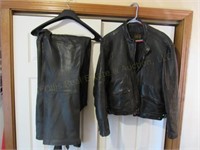 Leather Chaps and Jacket