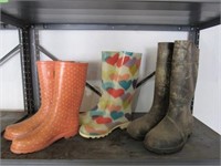 3 Pairs Rubber Boots