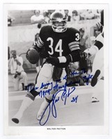 Walter Payton signed picture