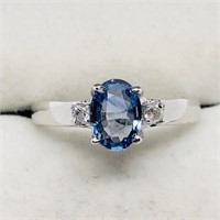 $2500 10K Sapphire  Diamond Ring