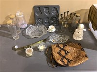 PURSE, GLASS AND MISC