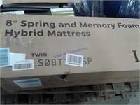 8" spring & memory foam - box unopen