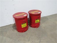 (Qty - 2) 21 Gallon Oil Waste Cans-