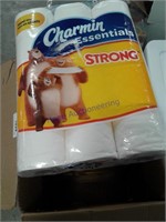Box of charmin toilet paper -- opened