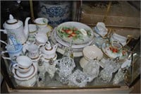 Porc. Coffee Service, Luncheon Set, Hand Decorated