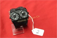 Police Timepiece Dominator Dual-Time 12899x