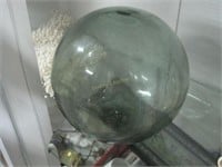 Large Hand-Blown 12" Fisherman'S Glass Ball Float