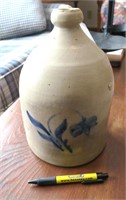 Decorated stoneware jug