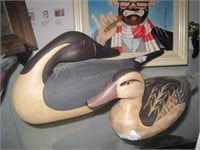 2 Carved Wood Duck Boyd'S Collection And James Had