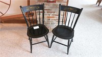 Pair of Nichols and Stone black stenciled