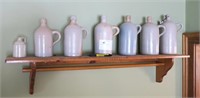 Lot, collection of seven stoneware jugs