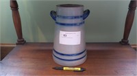 11" Stoneware vase with handles
